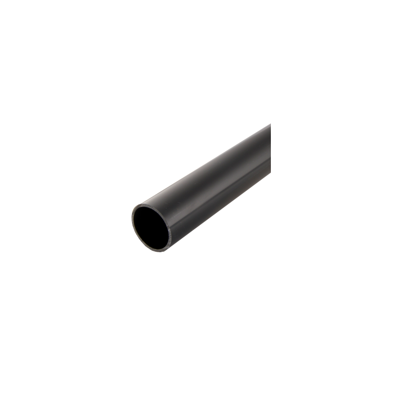 50 mm PVCu Round Conduit Heavy Gauge Black (3m Length)