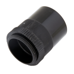 32 mm Male Adaptor with Lockring Black