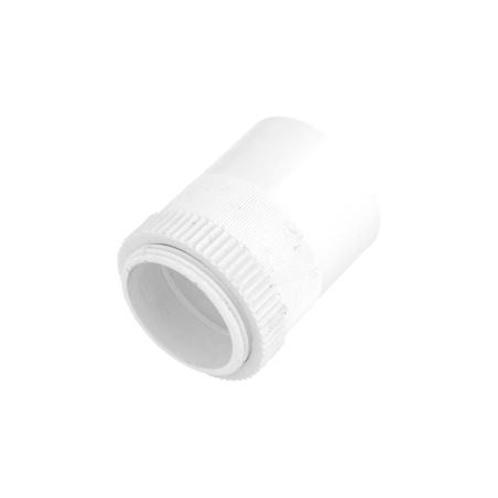 32 mm Male Adaptor with Lockring White