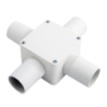 32 mm PVCu Conduit 4 Way Box White