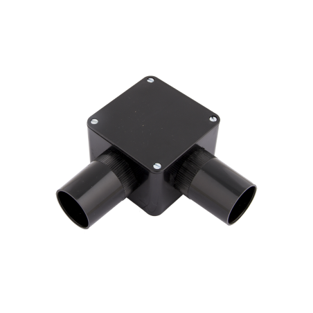 32 mm PVCu Conduit Angle Box Black