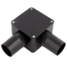 32 mm PVCu Conduit Angle Box Black