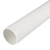 50 mm PVCu Round Conduit Light Gauge White (3m Length)