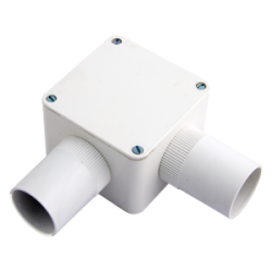 32 mm PVCu Conduit Angle Box White