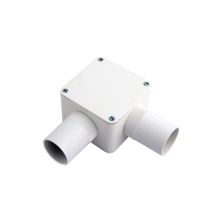 32 mm PVCu Conduit Angle Box White