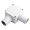 32 mm PVCu Conduit Angle Box White