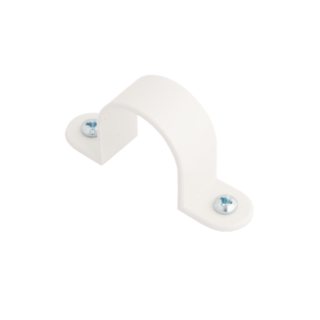 32 mm PVCu Conduit Strap Saddle White