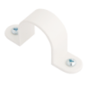32 mm PVCu Conduit Strap Saddle White
