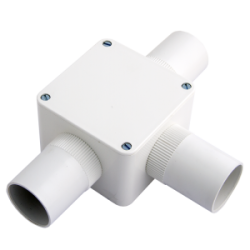 32 mm PVCu Conduit Tee Box White