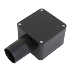 32 mm PVCu Conduit Terminal Box Black