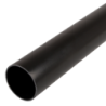 50 mm PVCu Round Conduit Light Gauge Black (3m Length)