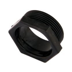 32 mm Screwed Male Bush Black