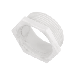 32 mm Screwed Male Bush White