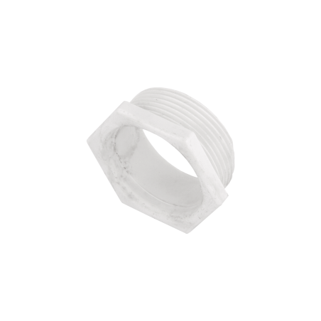 32 mm Screwed Male Bush White