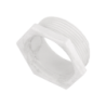 32 mm Screwed Male Bush White