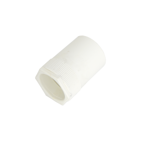 38 mm Female Adaptor with Male Bush White