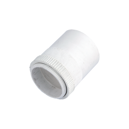 38 mm Male Adaptor with Lockring White