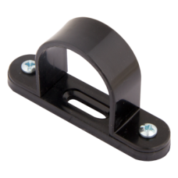38 mm PVCu Conduit Spacer Bar Saddle Black