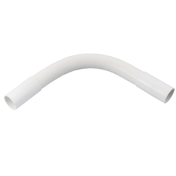 38 mm PVCu Heavy Gauge Normal Bend White