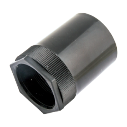 50 mm Female Adaptor with Male Bush Black