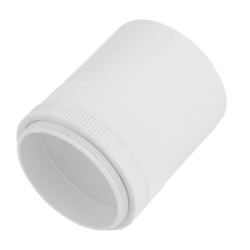 50 mm Male Adaptor with Lockring White