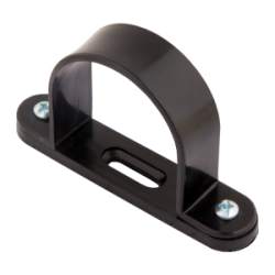 50 mm PVCu Conduit Spacer Bar Saddle Black