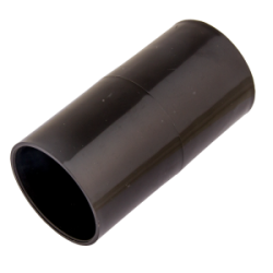50 mm PVCu Conduit Straight Coupler Black