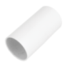 50 mm PVCu Conduit Straight Coupler White