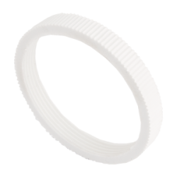 50 mm Screwed Lockring White
