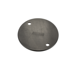 Circular Conduit Box Lid Black