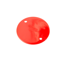 Circular Conduit Box Lid Red