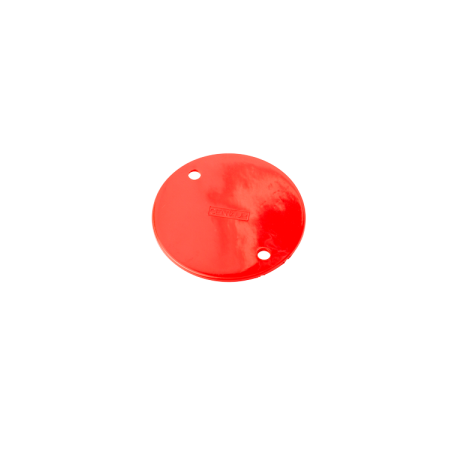 Circular Conduit Box Lid Red