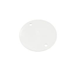 Circular Conduit Box Lid White