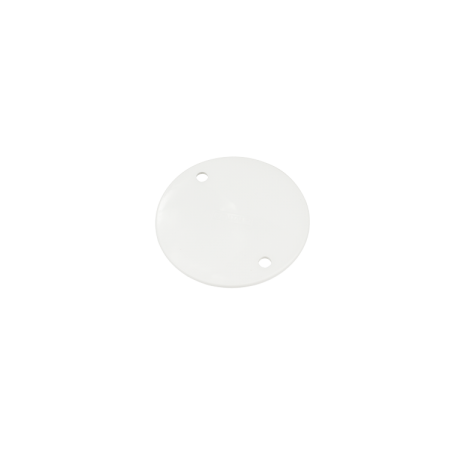 Circular Conduit Box Lid White