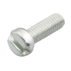 M4 X 12 mm Steel Slot Cheese Head M/C Zinc Screw