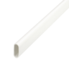 25 mm PVCu Oval Conduit White (3m Length)