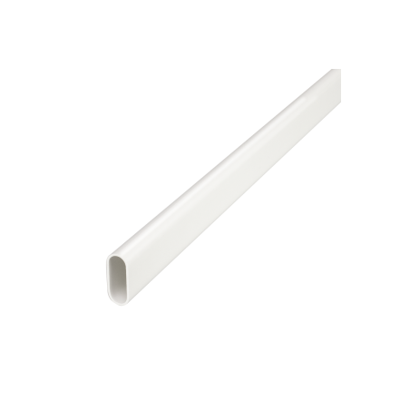 38 mm PVCu Oval Conduit White (3m Length)