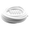 20 mm White Flexible Conduit Contractor Pack (10m Reel and 10 Glands)