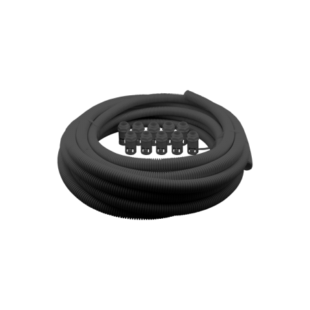 20 mm Black Flexible Conduit Contractor Pack (10m Reel and 10 Glands)