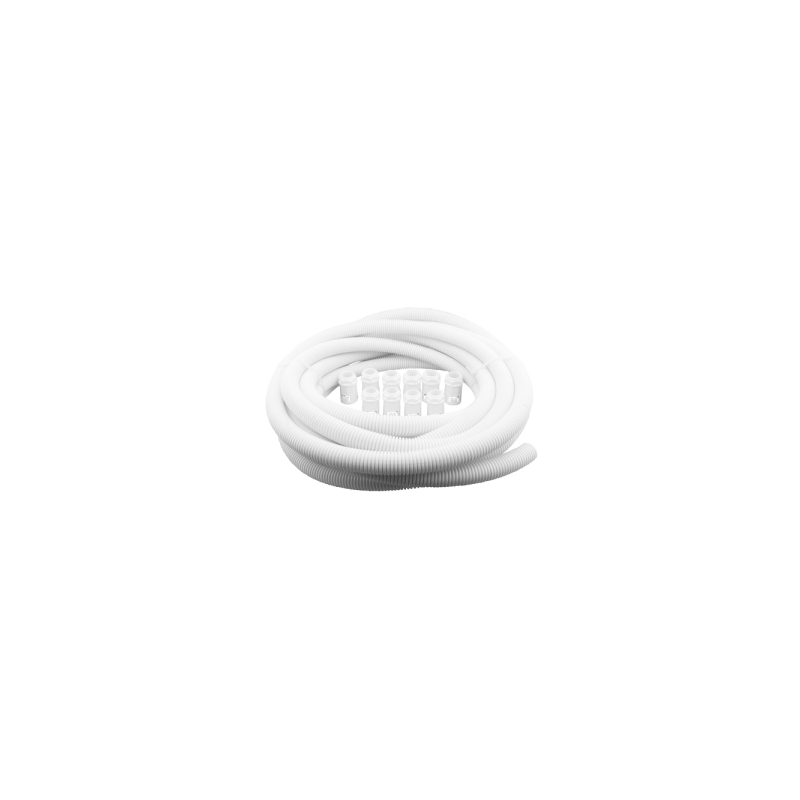 25 mm White Flexible Conduit Contractor Pack (10m Reel and 10 Glands)