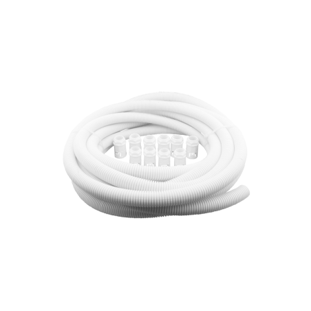 25 mm White Flexible Conduit Contractor Pack (10m Reel and 10 Glands)