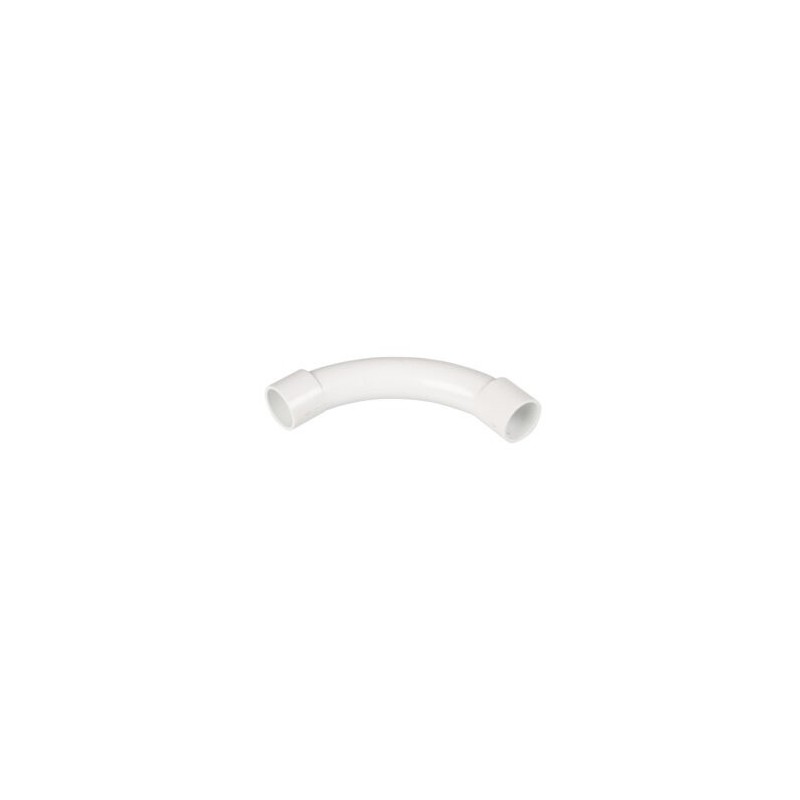 25 mm 90 degree PVCu Conduit Slip Bend White