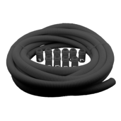 25 mm Black Flexible Conduit Contractor Pack (10m Reel and 10 Glands)