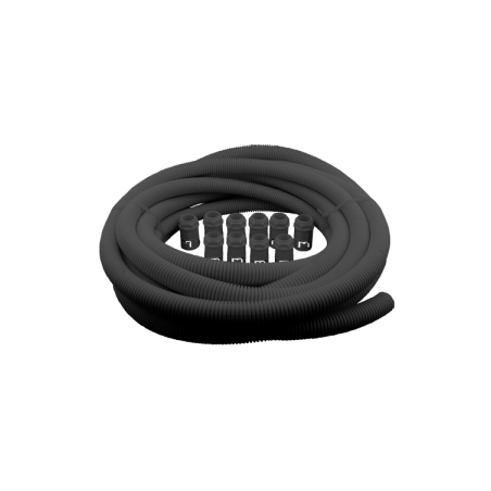 25 mm Black Flexible Conduit Contractor Pack (10m Reel and 10 Glands)