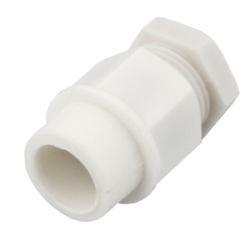 20 mm IP55 Nylon Compression Gland Large Plain End White