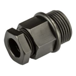 20 mm IP55 Nylon Compression Gland Small Black