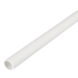 20 mm PVCu Round Conduit Light Gauge White (3m Length)
