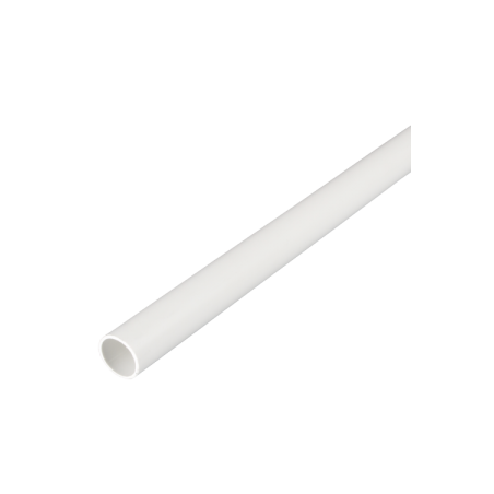 20 mm PVCu Round Conduit Light Gauge White (3m Length)