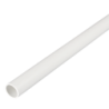 20 mm PVCu Round Conduit Light Gauge White (3m Length)