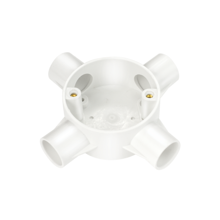 20 mm PVCu Conduit 4 Way Box White